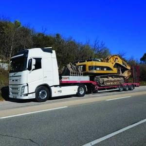 transport routier tractopelle
