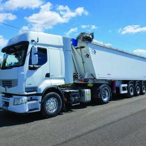camion benne blanc